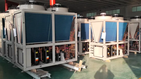Raffreddatore d'acqua industriale modulare raffreddato ad aria con compressore a vite/scroll HVAC